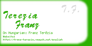 terezia franz business card